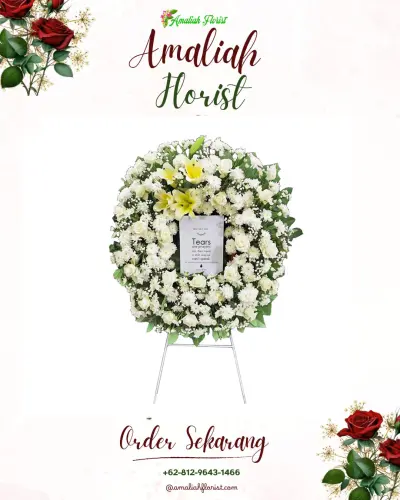 Krans Bunga Duka Cita di Gilimanuk